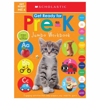 Get Ready for Pre-K Jumbo Workbook: Scholastic Early Learners (Jumbo Workbook)  9781338291797 Front Cover