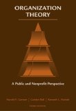 Organization Theory A Public and Nonprofit Perspective cover art
