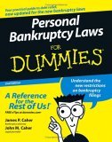Personal Bankruptcy Laws for Dummies 2nd 2006 Revised  9780471773801 Front Cover