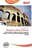 Quintus Lollius Urbicus  9786200765802 Front Cover