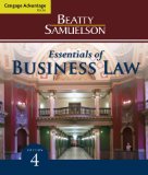 Cengage Advantage Books: Essentials of Business Law 4th 9780538473804 Front Cover
