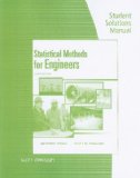 Student Solutions Manual for Vining/Kowalski's Statistical Methods for Engineers, 3rd 3rd 2010 Revised  9780538738804 Front Cover