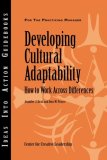Developing Cultural Adaptability How to Work Across Differences cover art