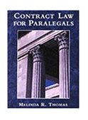 Contract Law for Paralegals 1997 9780314201805 Front Cover