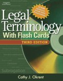 Legal Terminology with Flashcards 3rd 2007 Revised  9781418039806 Front Cover