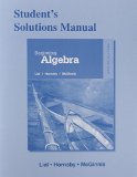 Student Solutions Manual for Beginning Algebra  cover art