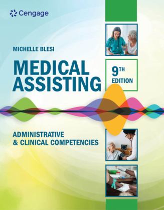 Medical Assisting Administrative and Clinical Competencies 9th 9780357502815 Front Cover