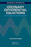 Ordinary Differential Equations: An Introduction to the Fundamentals  9781498733816 Front Cover