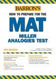 Barron's How to Prepare for the MAT : Miller Analogies Test 9th 2005 9780764123818 Front Cover