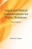 Legal and Ethical Considerations for Public Relations:  9781478635819 Front Cover