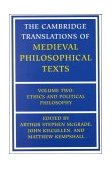 Cambridge Translations of Medieval Philosophical Texts Ethics and Political Philosophy cover art
