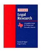 Texas Legal Research 2nd 1996 Revised  9780827376823 Front Cover