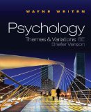Psychology Themes and Variations 8th 2010 9780495811824 Front Cover