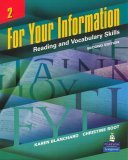 For Your Information 2 Reading and Vocabulary Skills cover art
