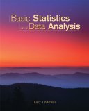 Basic Statistics and Data Analysis 2002 9780534391829 Front Cover