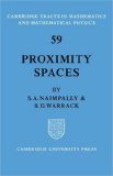 Proximity Spaces 2008 9780521091831 Front Cover
