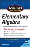 Schaum's Easy Outline of Elementary Algebra, Second Edition 2nd 9780071745833 Front Cover