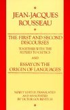 First and Second Discourse, Together with Replies to the Critics, and Essays on the Origin of Languages  9780061320835 Front Cover