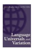 Language Universals and Variation 2002 9780275976835 Front Cover