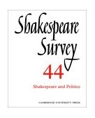 Shakespeare Survey 2002 9780521523837 Front Cover