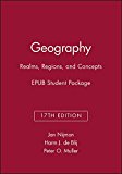 Geography Realms, Regions, and Concepts, Seventeenth Edition EPUB Student Package 17th 9781119301837 Front Cover