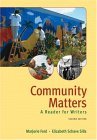 Community Matters A Reader for Writers cover art