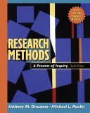 Research Methods A Process of Inquiry 6th 9780205516841 Front Cover