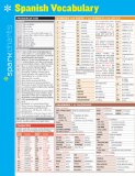 Spanish Vocabulary Sparkcharts: 2014 9781411470842 Front Cover