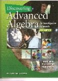 Discovering Advanced Algebra An Investigative Approach: an Investigative Approach [Student Edition] cover art