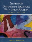Elementary Differential Equations with Linear Algebra 4th 1992 Revised  9780155209848 Front Cover