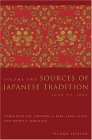 Sources of Japanese Tradition 1600 To 2000