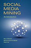 Social Media Mining An Introduction  9781107018853 Front Cover