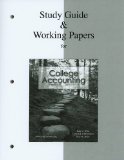 Study Guide and Working Papers for College Accounting  cover art