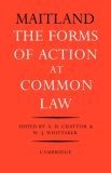 Forms of Action at Common Law A Course of Lectures 1936 9780521091855 Front Cover