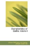 Characteristics of Goethe 2009 9780559964855 Front Cover