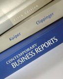 Contemporary Business Reports 5th 2012 9781111820855 Front Cover