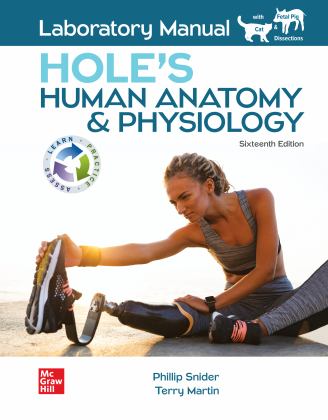 Laboratory Manual for Hole's Human Anatomy &amp; Physiology 16th 9781264262861 Front Cover