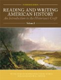 Reading and Writing American History Volume 1  cover art