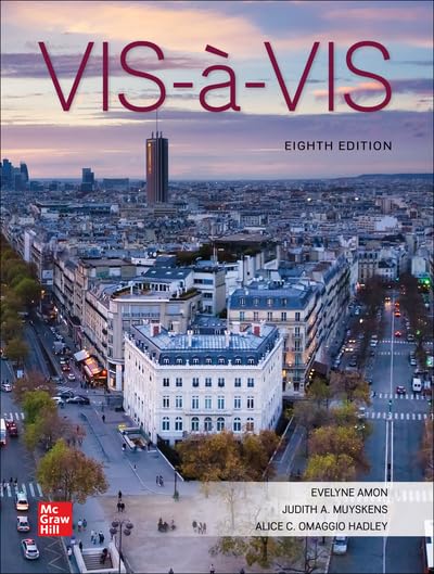 Vis-ï¿½-Vis Beginning French  9781264097869 Front Cover