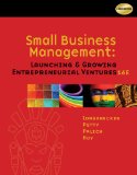 Small Business Management Launching and Growing Entrepreneurial Ventures 16th 2011 9781111532871 Front Cover