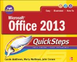 Microsoftï¿½ Office 2013 QuickSteps  cover art