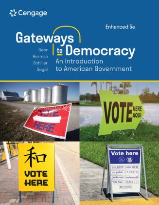Gateways to Democracy An Introduction to American Government, Enhanced 5th 9780357794876 Front Cover