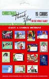 Christmas Thank You for the Whole Family Notecard Packet: 15 Assorted Greeting Cards With Envelopes 2012 9781595833877 Front Cover