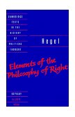 Elements of the Philosophy of Right 1991 9780521348881 Front Cover