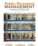 Public Personnel Management Contexts and Strategies cover art