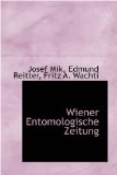 Wiener Entomologische Zeitung 2008 9780559702884 Front Cover