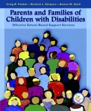 Parents and Families of Children with Disabilities Effective School-Based Support Services cover art