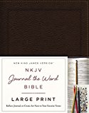 NKJV, Journal the Word Bible, Large Print, Bonded Leather, Brown, Red Letter Edition Reflect, Journal, or Create Art Next to Your Favorite Verses  9780718090890 Front Cover