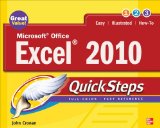 Microsoft Office Excel 2010 QuickSteps  cover art