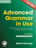 Advanced Grammar in Use Book with Answers and CD-ROM A Self-Study Reference and Practice Book for Advanced Learners of English 3rd 9781107699892 Front Cover